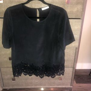 Equipment small silk short sleeve blouse